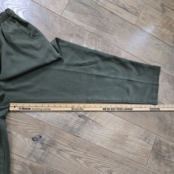 Alia Womens Size 12p Polyester Olive Green Pants - Picture 6 of 10